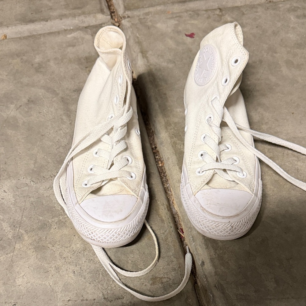 Converse White High-Top Sneakers EU 37